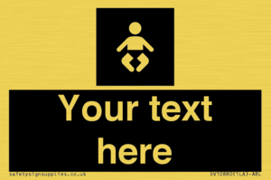 Custom information: black panel baby change